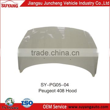 Aftermarket Steel Engine Hood/Bonnet For Peugeot 408 Car Body Parts