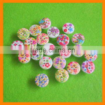 Fashion 1.5cm Wood Button