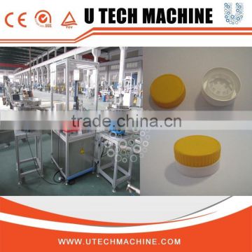 Automatic rubber and aluminum cap combination machine