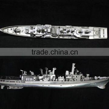 Metal Military Ship Model Warship Figurine