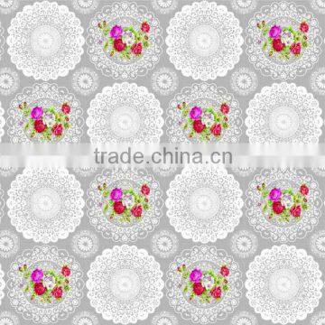 Best-seller flower design PE table cloth