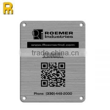 High quality custom qr code metal plate/ qr metal plate                        
                                                Quality Choice