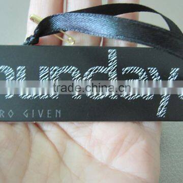stylish black cardboard tag (M-HT095)