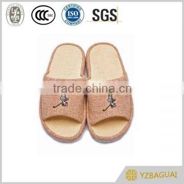 pink open-toed indoor slippers