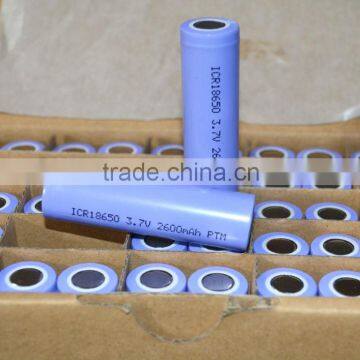 800mAh 1200mAh 1500mAh 1800mAh 2600mAh 2800mah 3.7v lithium ion rechargeable 18650 battery