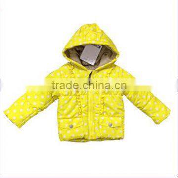 yellow children warm coat 2015 kids winter coats high quality children fancy winter coat