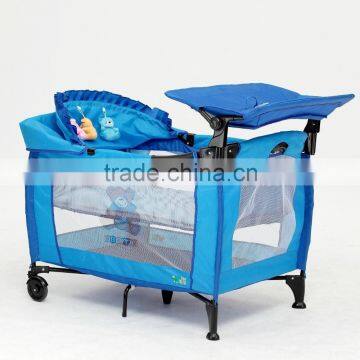 High quality large luxury folding baby bed