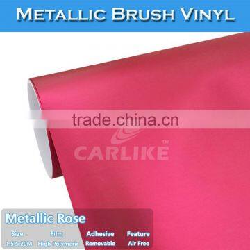 CARLIKE Factory Price Exterior Decoration Car Wrap Brushed Aluminum Foil photo-2