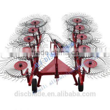 Trailed Wing-Folded Hydraulic Tractor Hay Raker