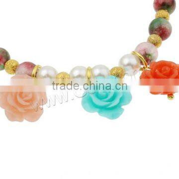 Korea Flower Pearl Bracelet Flower Model