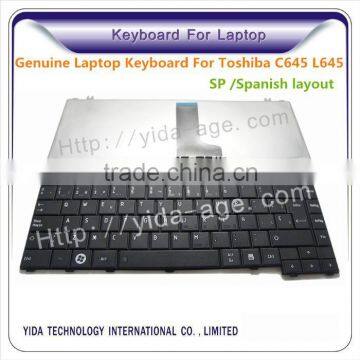 Genuine Laptop Keyboard For Toshiba L645 C645 C640 C600 Spanish layout