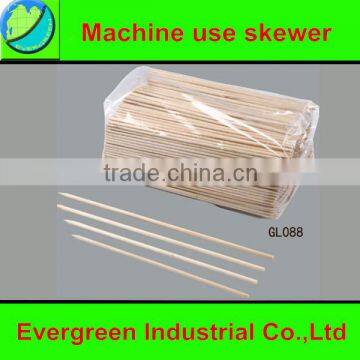 Natural high quality round disposable wooden skewers/sticks suppliers