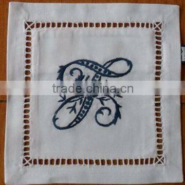 Hand embroidered lavender sachet/bag/pillow-monogram(design #81)