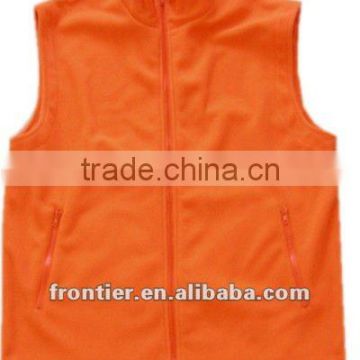 safety orange polar fleece vest