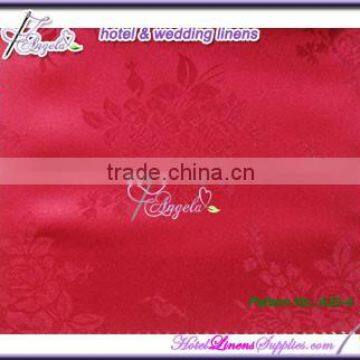 Square 90" * 90" Poly Jacquard Tablecloths With Floral Pattern for Table Decorations in Wedding Events photo-3