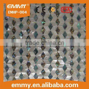 wholesale nature material mixed color river shell mosaic wall tile for TV/hotel wall