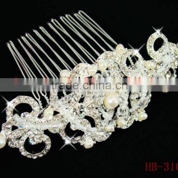 Crystal bridal wedding hair comb