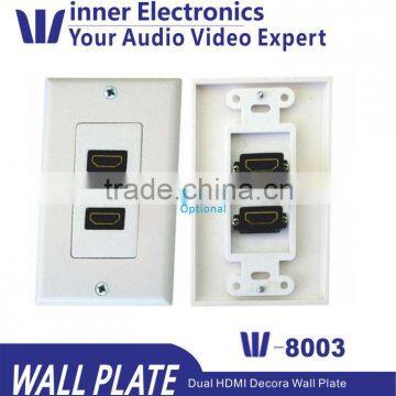 2013 High Quality dual HDMI decora Wall Plate