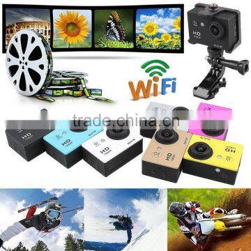 newest 2.0 Inch display pannel WiFi Sport DV Camera 30M 12MP Full HD 1080P