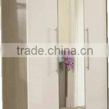 morden wood wardrobe with mirror, bedroom wall wardrobe