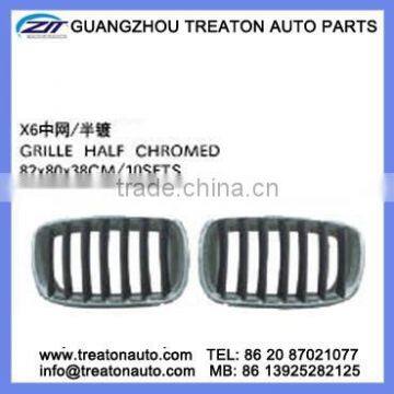 FOR BMW X6 SERIES 09 GRILLE HALF CHROMED