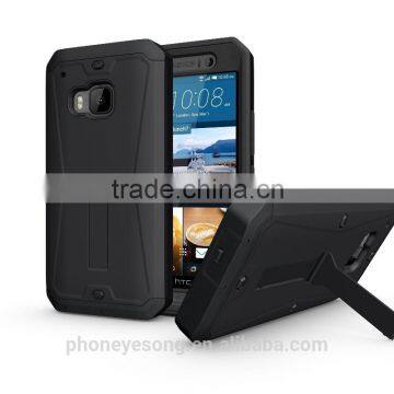 3 in 1 hybrid defender combo case for with Stand for HTC ONE M9