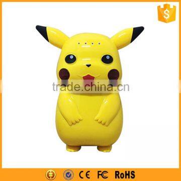 Novelty Cell Phone Portable Charger for Pikachu Power Bank 5200mAh