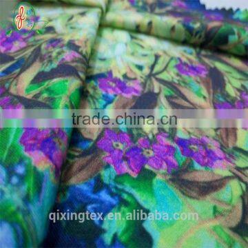 Flower Digital Printing Jersey Fabric Breathable Sportwear Fabric Women Dresses photo-3