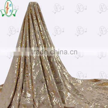 lycra foil fabric for girl stage dress