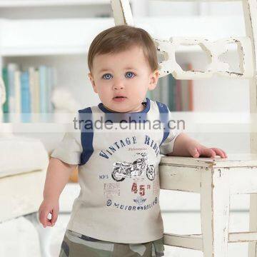 DB1305 dave bella 2014 summer toddler short sleeve plain shirts online clothing store baby O-neck t-shirt