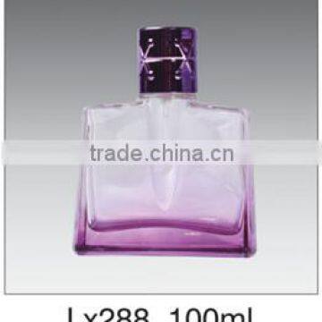 100ml square glass perfume bottle with spray pump