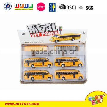 Hot sell Metal pull back Model school bus Toy Car