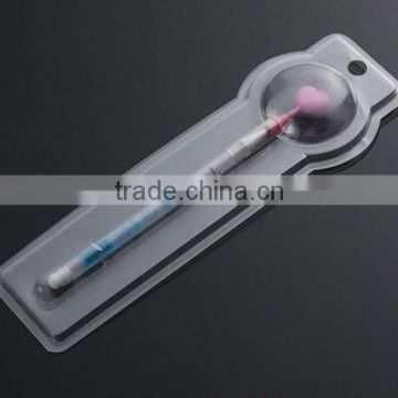 custom professional plastic clear transparent clamshell blister packging for stationary