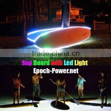 New design Led light Bamboo SUP Board / SUP paddle board / Epoxy surfboard with colorful Light                        
                                                Quality Choice