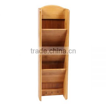 Hot sale wall-mounted bamboo envelope rack,key rack and display rack