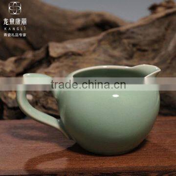 Longquan Celadon Gift / Harp Song Celadon Tea Set Old Plums/ Business Gifts photo-2