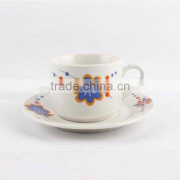 High quality tableware ceramic cup and saucer