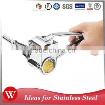 Hot Sale Stainless Steel Kitchen Rotary Grater Multi-functional Round Cheese Grater photo-3