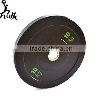 10kg Black rumber bumper plate