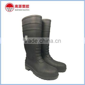 Black PVC Steel Toe Wellinton Boots for Industry or Heavywork