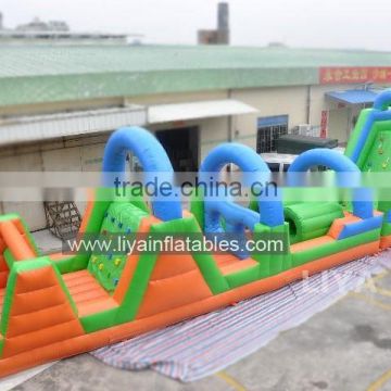 2016 hot sale giant inflatable obstacle course game equipment for children and adult