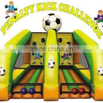 PVC inflatable american fooball/soccer goal game for brand promotion in 2015