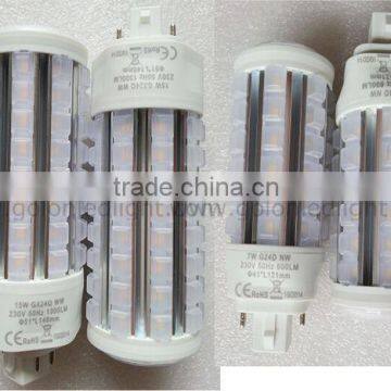 Gx24q 4 Led Lamp 15W 360 Degree Replace PLT 42W/32W CFL 30W 20W 13W 11W 9W GX24d 3 Gx24q-4 E27 E26 Base Option photo-3