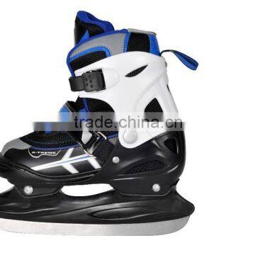 Adjustable ice skate shoes for kid, quality ice hockey with durable ice blade , kid ice hockey skating