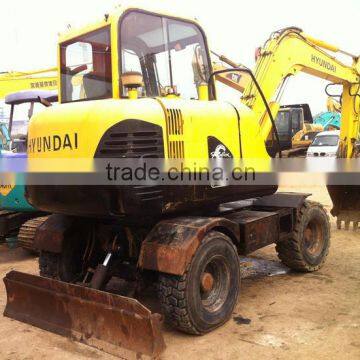 mini excavator for sale , used hyundai mini excavator 60w-7,high performance hydraulic excavator, wheel excavator