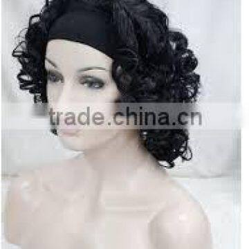 Best Quality on Line Trading Braided Style Ombre Tights Instock All Synthetic Color Kinky Curly Headband Wigs photo-3