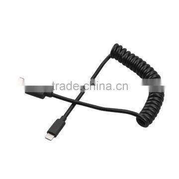 MFi Certified Flexible Spring Coiled Cord 8pin Data Cable