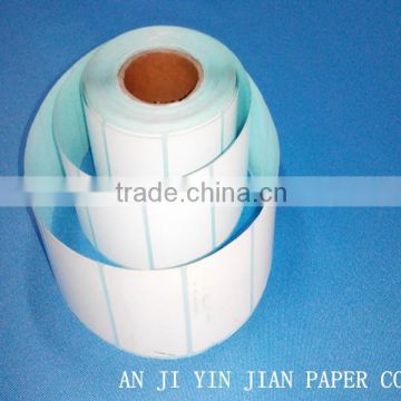 New!60gsm high quality label paper roll 40mm*80mm