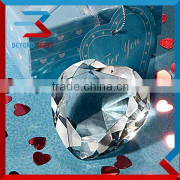 High Quality heart Crystal Diamond hand polished Glass Diamond