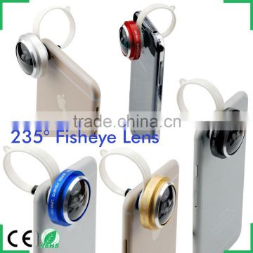 new product! 235 super fisheye lens universal clip lens for Samsung S6